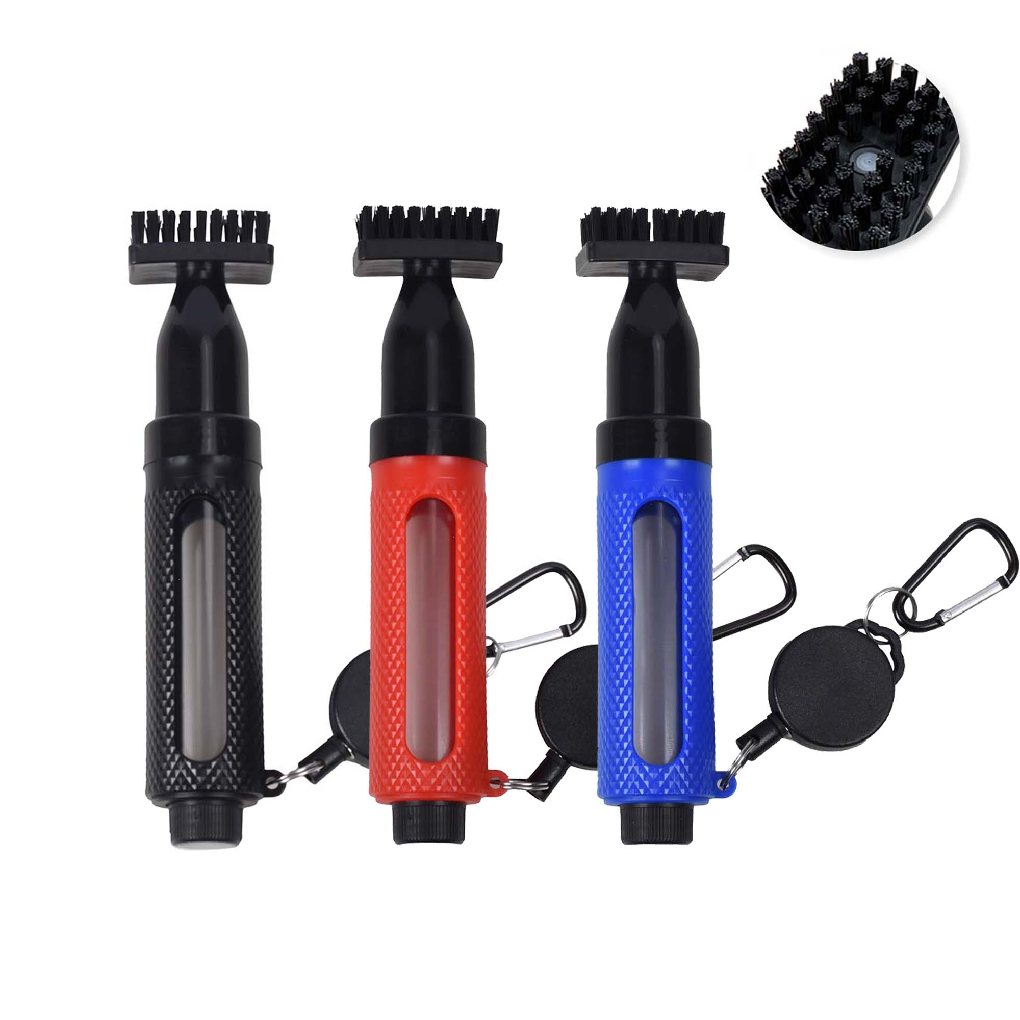 Golf Equipment Suppliers - Golf club cleaning brush with hook