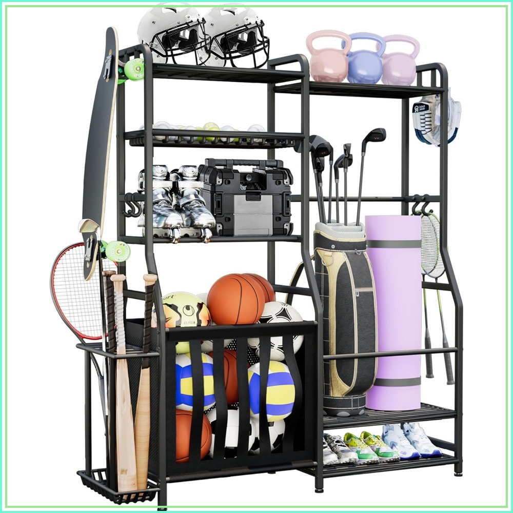 Garage Sports Equipment Organi - Golf Equipment Garage Organizer ulasan dan harga