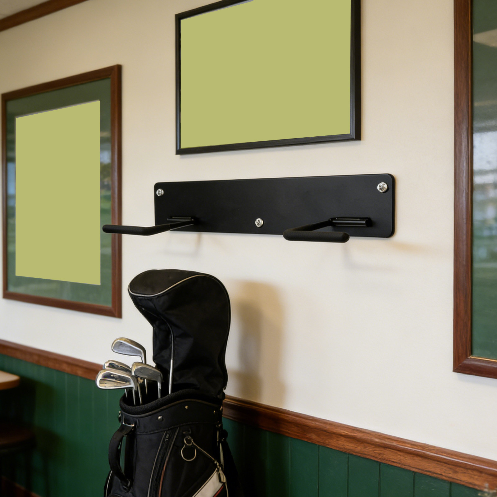 Wall Mounted Golf Bag Rack Spa - Golf Equipment Garage Organizer ulasan dan harga