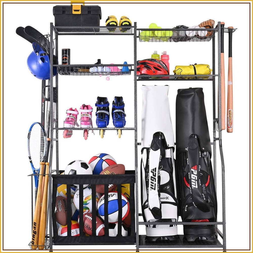Garage Sports Equipment Storag - Golf Equipment Garage Organizer ulasan dan harga
