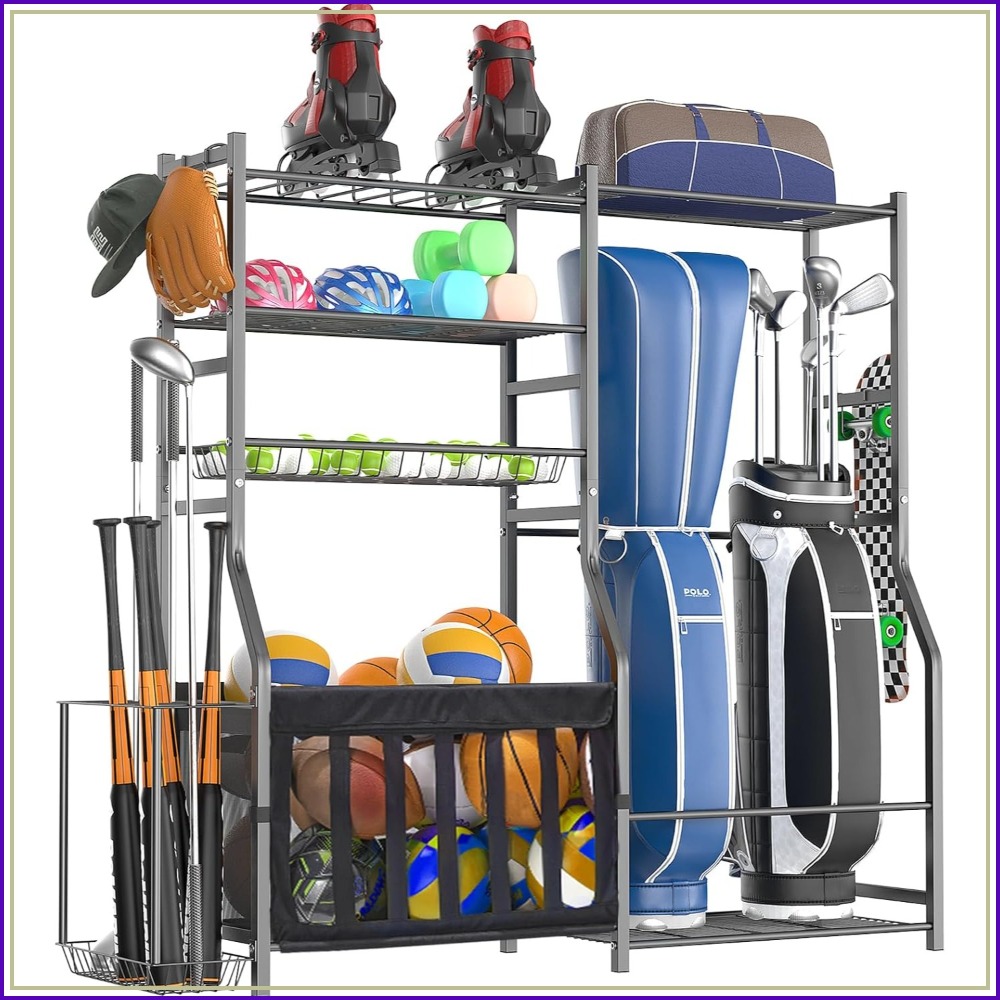 Heavy Duty Garage Sports Equip - Golf Equipment Garage Organizer ulasan dan harga