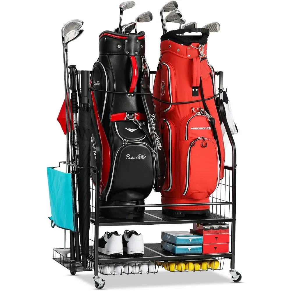 -Bag Storage Garage Organizer- - Golf Equipment Garage Organizer ulasan dan harga