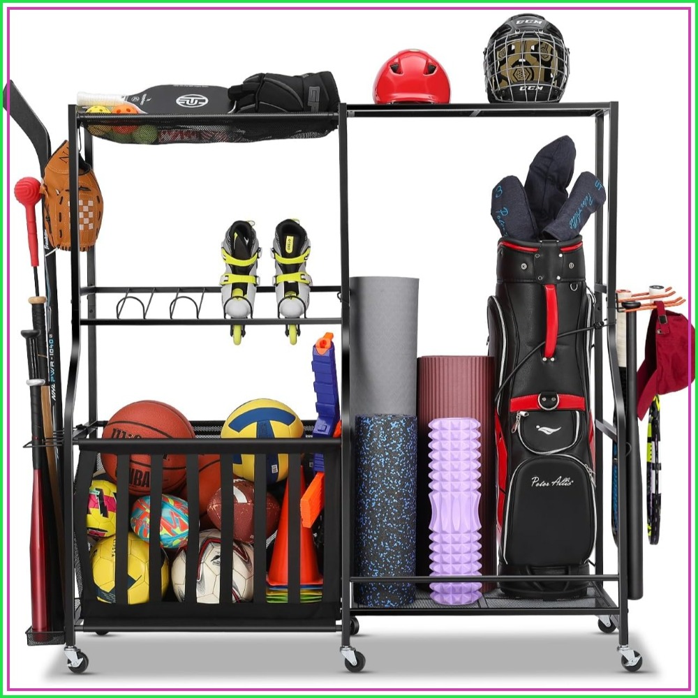 Heavy Duty Garage Sports Equip - Golf Equipment Garage Organizer ulasan dan harga