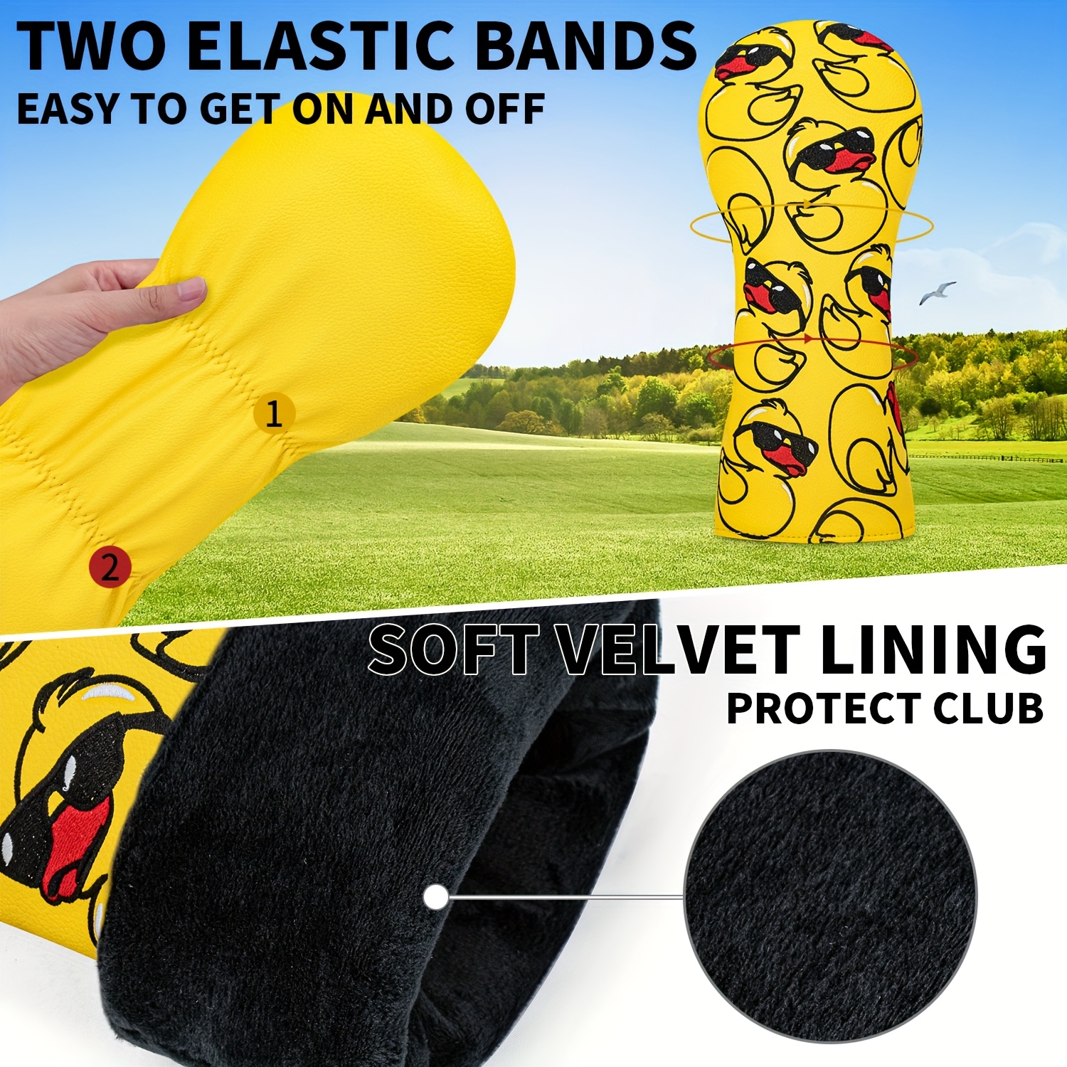 Adorable Yellow Duck-Themed Go - Golf Equipment Suppliers ulasan dan harga