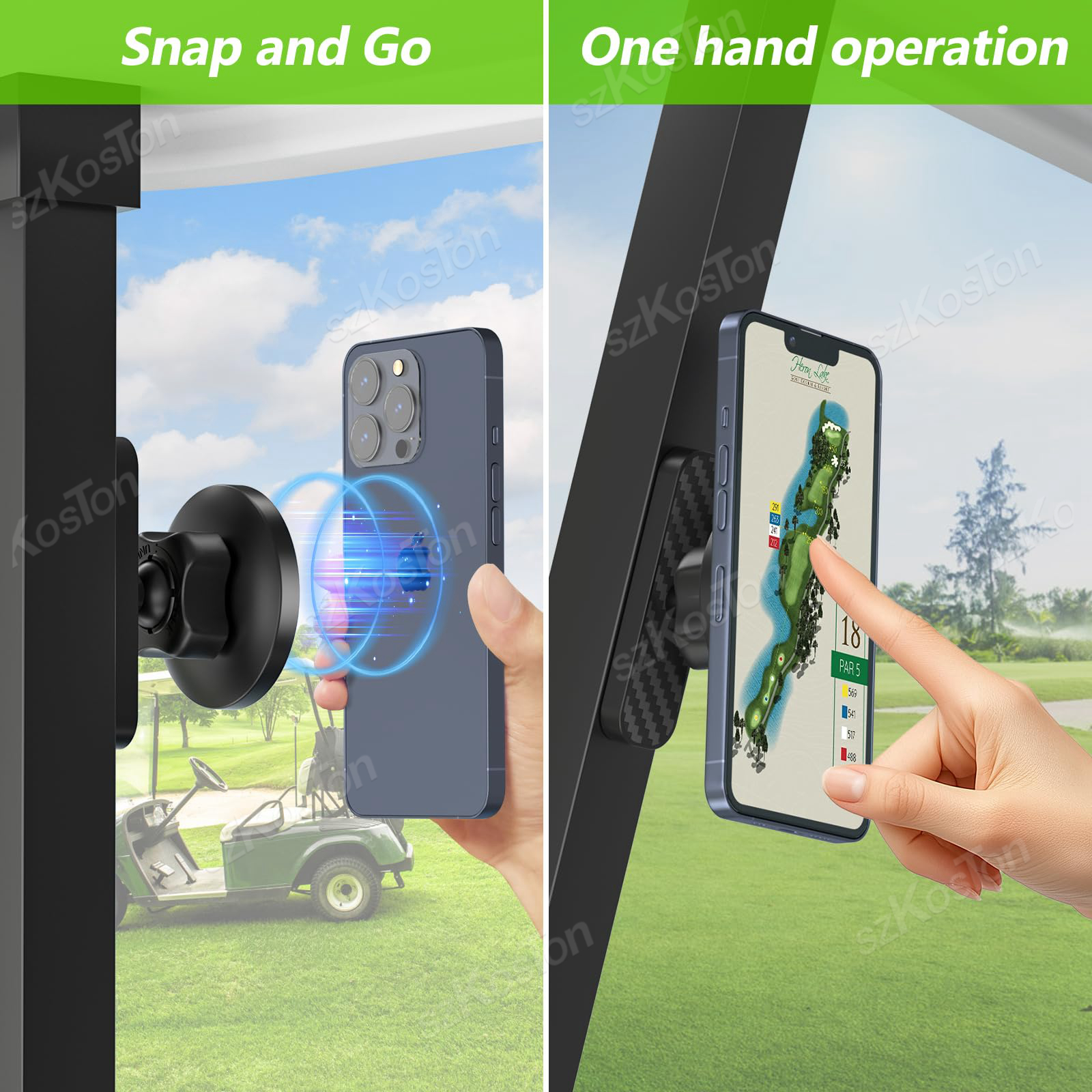 360° Adjustable Magnetic Phone - Golf Scorecard Holder ulasan dan harga
