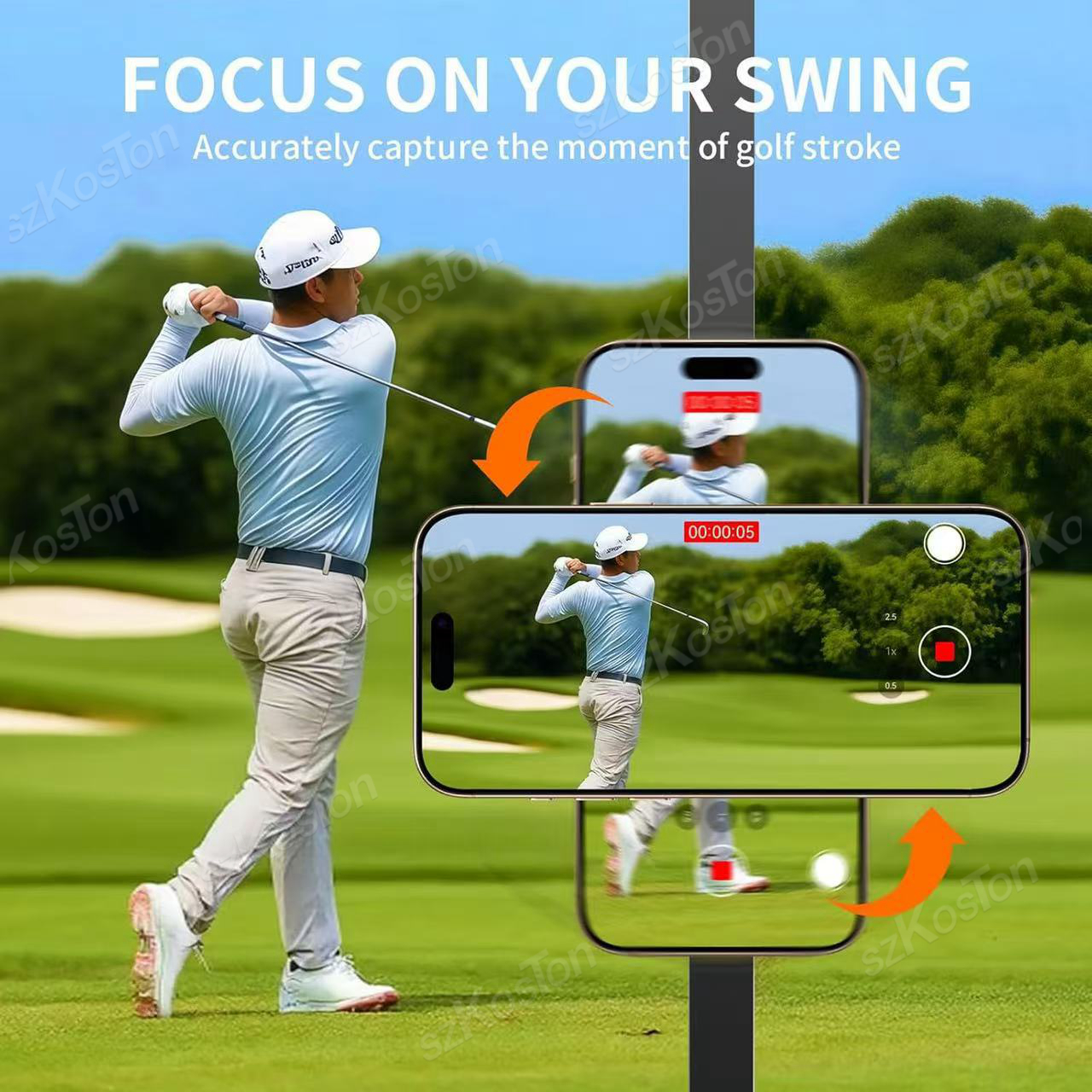 360° Adjustable Magnetic Phone - Golf Scorecard Holder ulasan dan harga