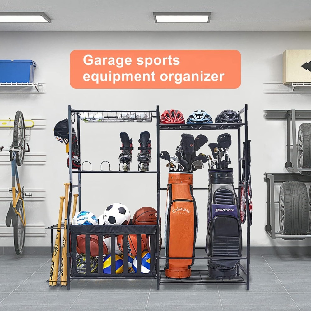 Sports Equipment Organizer, Go - Golf Equipment Garage Organizer ulasan dan harga