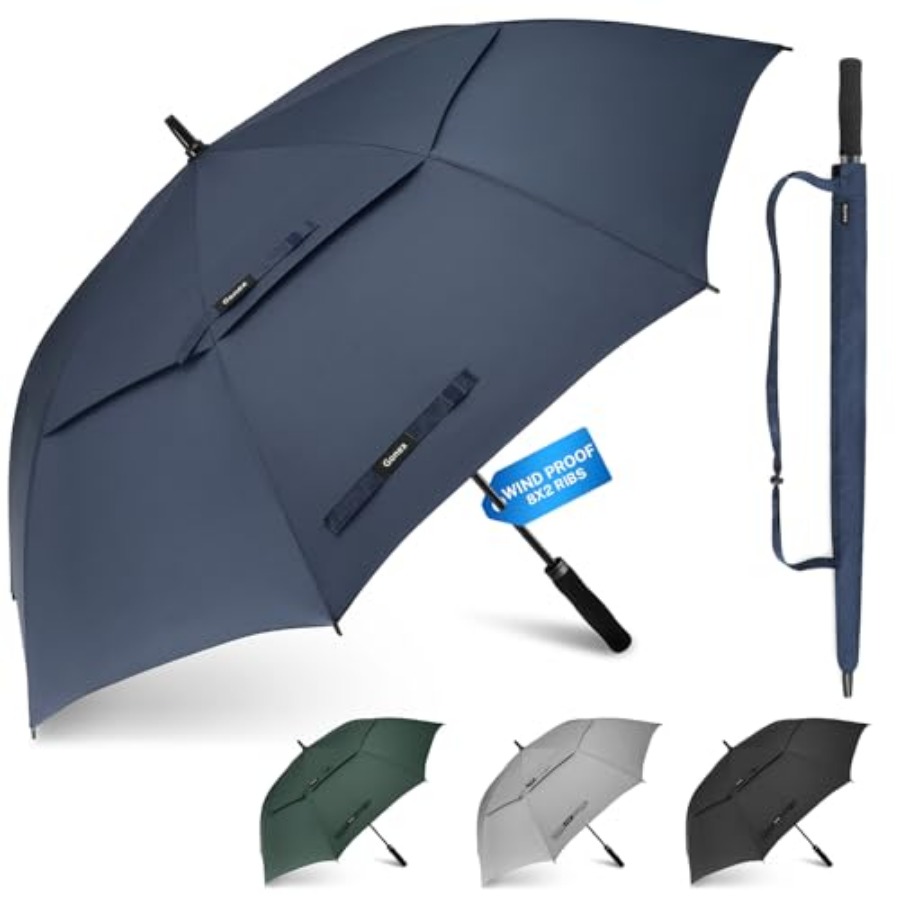 Windproof Double-ribs Golf Umb - Golf Umbrella Large ulasan dan harga