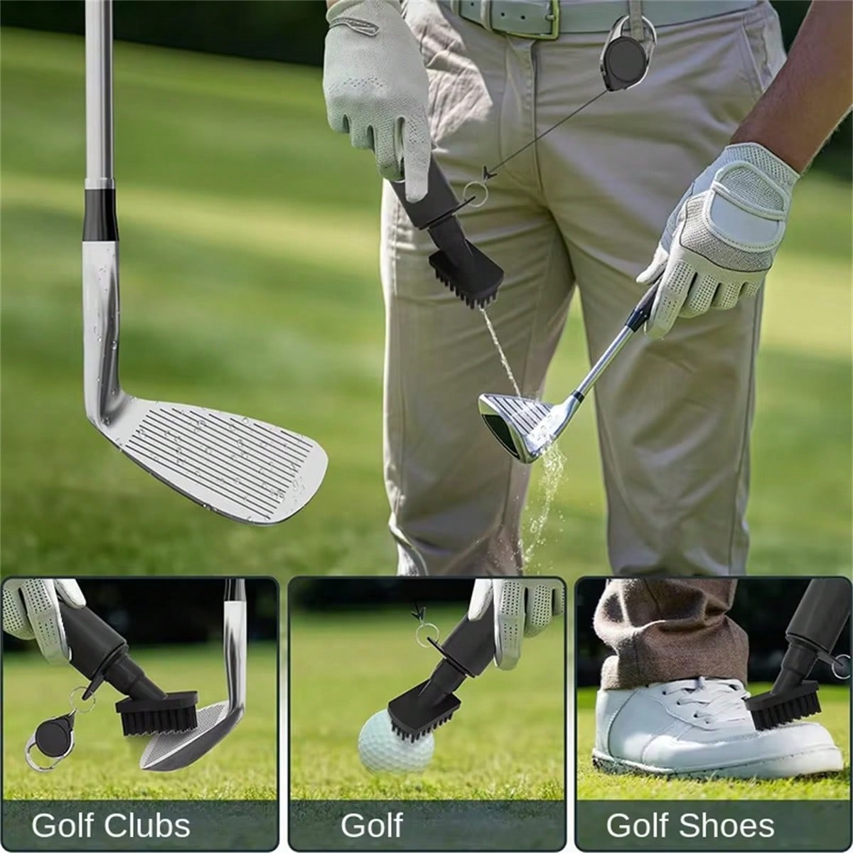 1pc Golf Club Cleaning Brush W - Golf Equipment Suppliers ulasan dan harga