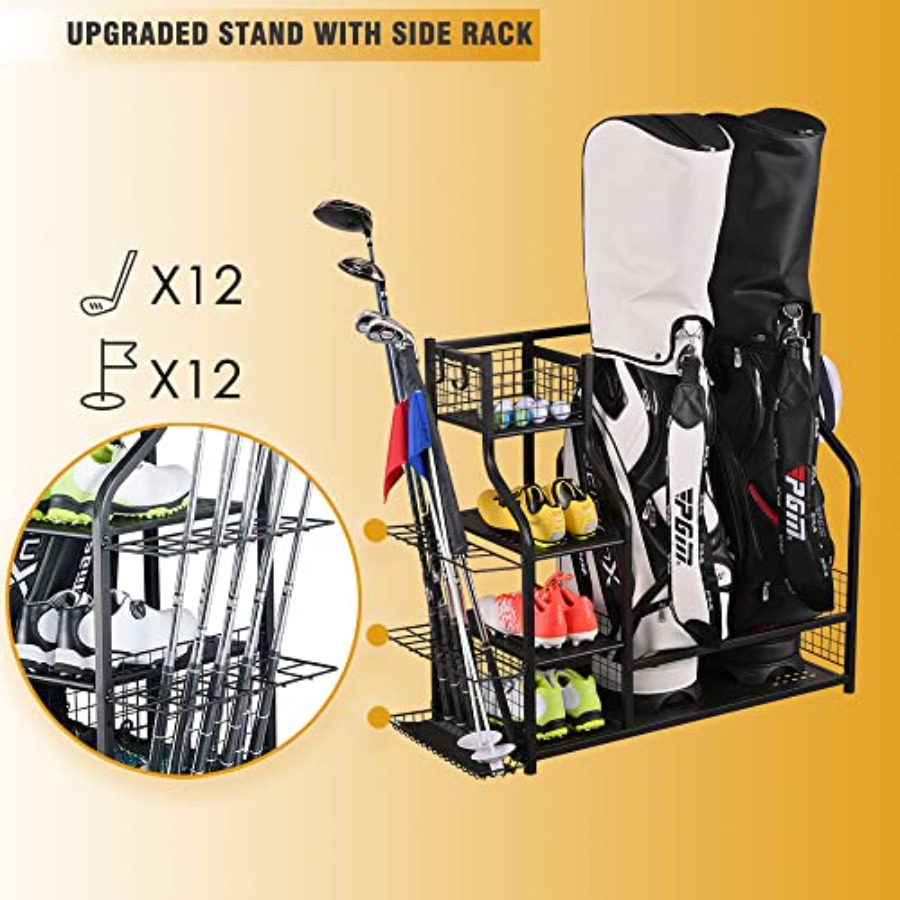 Golf Bag Garage Storage Organi - Golf Equipment Garage Organizer ulasan dan harga