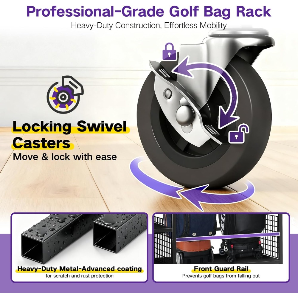 US Shipping Golf Bag Storage R - Golf Equipment Garage Organizer ulasan dan harga